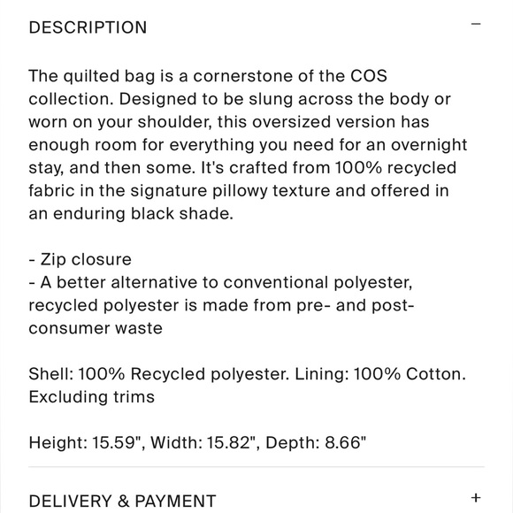 COS quilted bag - Picture 3 of 5